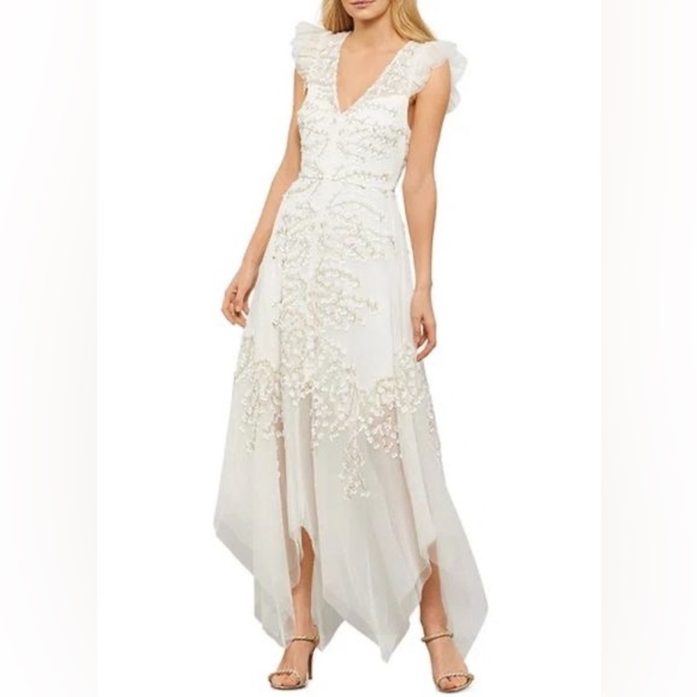 BCBGMaxAzria Ivory Asymmetrical Dress